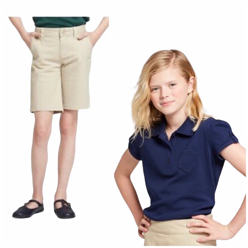 4 / Cat & Jack Uniforms polos and shorts